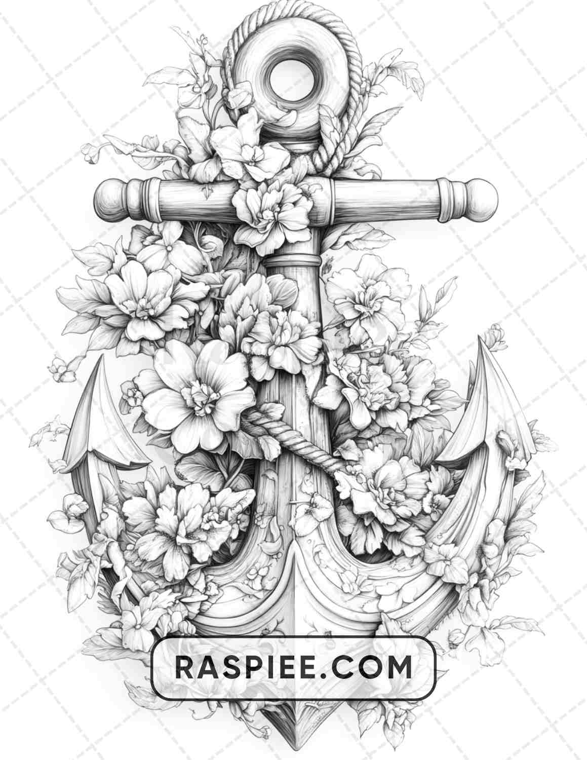 77 Flower Tattoos Adult Coloring Pages - RASPIEE