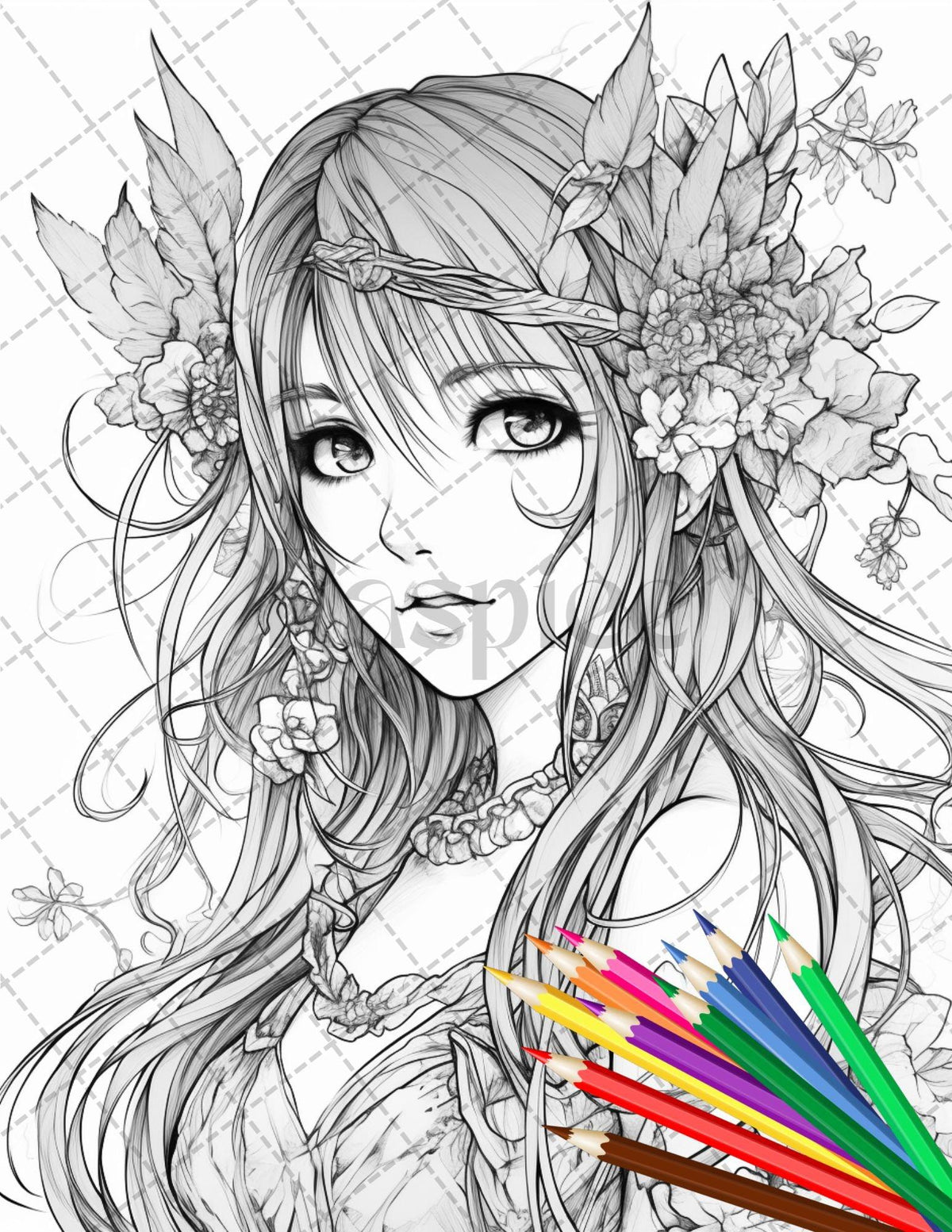 Anime Color Fun Cool Anime Coloring Pages