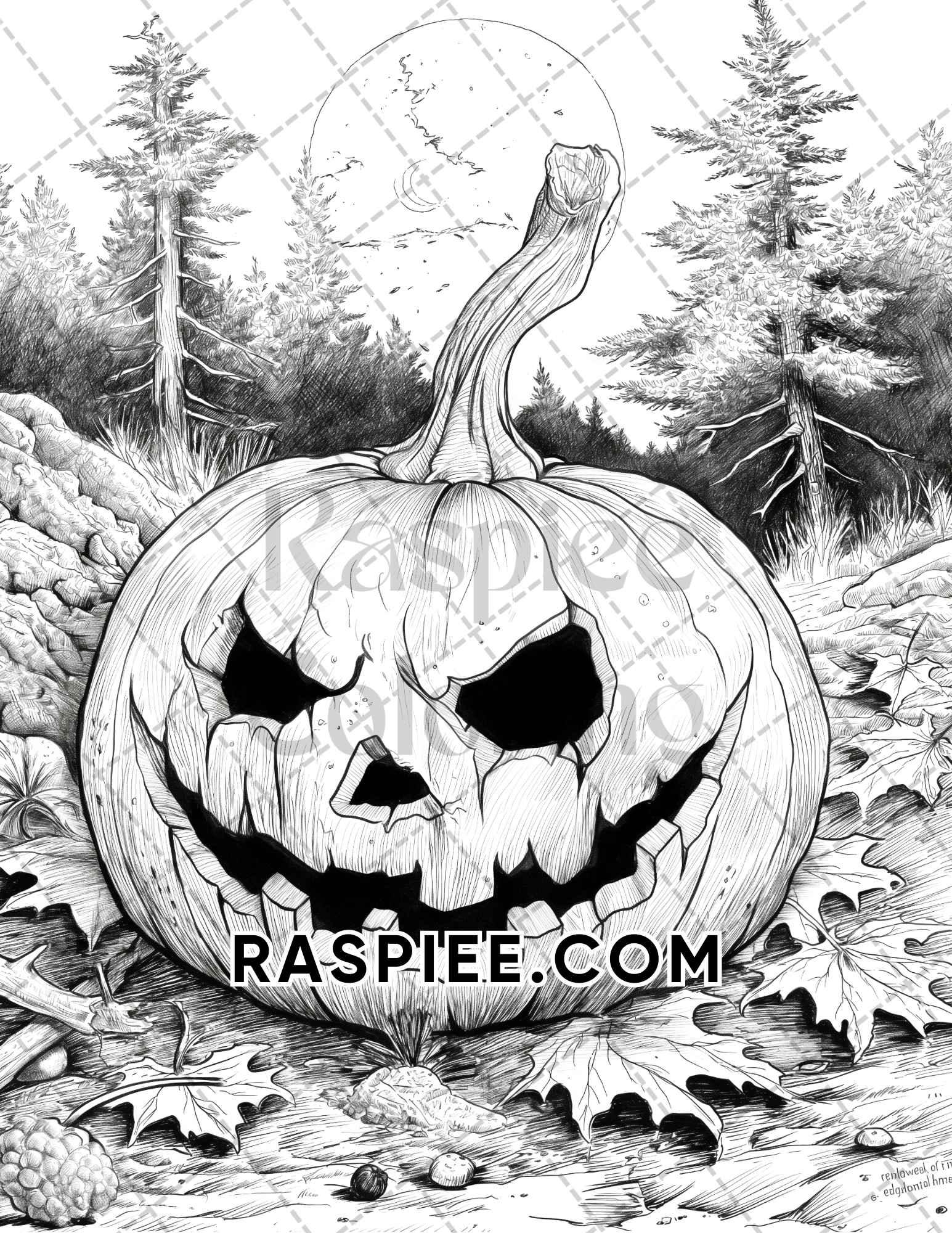 spooky-pumpkin-halloween-adult-coloring-pages-printable-pdf-instant-do-raspiee for Halloween Clipart Free Printable Pdf Spooky Pumpkin Halloween Adult Coloring Pages Printable PDF Instant Do – RASPIEE for Halloween Clipart Free Printable Pdf