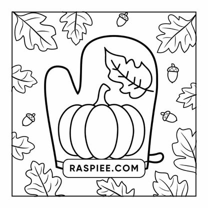 76 Bold and Easy Fall Vibes Coloring Pages Printable PDF Instant Download - RASPIEE