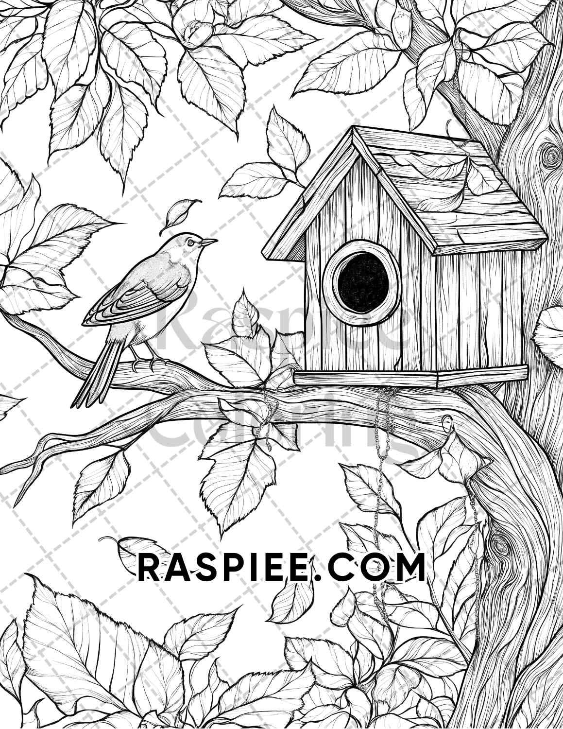 Hello Autumn Adult Coloring Pages Printable PDF Instant Download