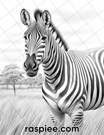 Zoo Animals Coloring Book: Realistic Coloring Book for Adults, Animal  Coloring Book for Adults containing 40 Advanced Coloring Pages (Realistic  Animals Coloring Book #8)