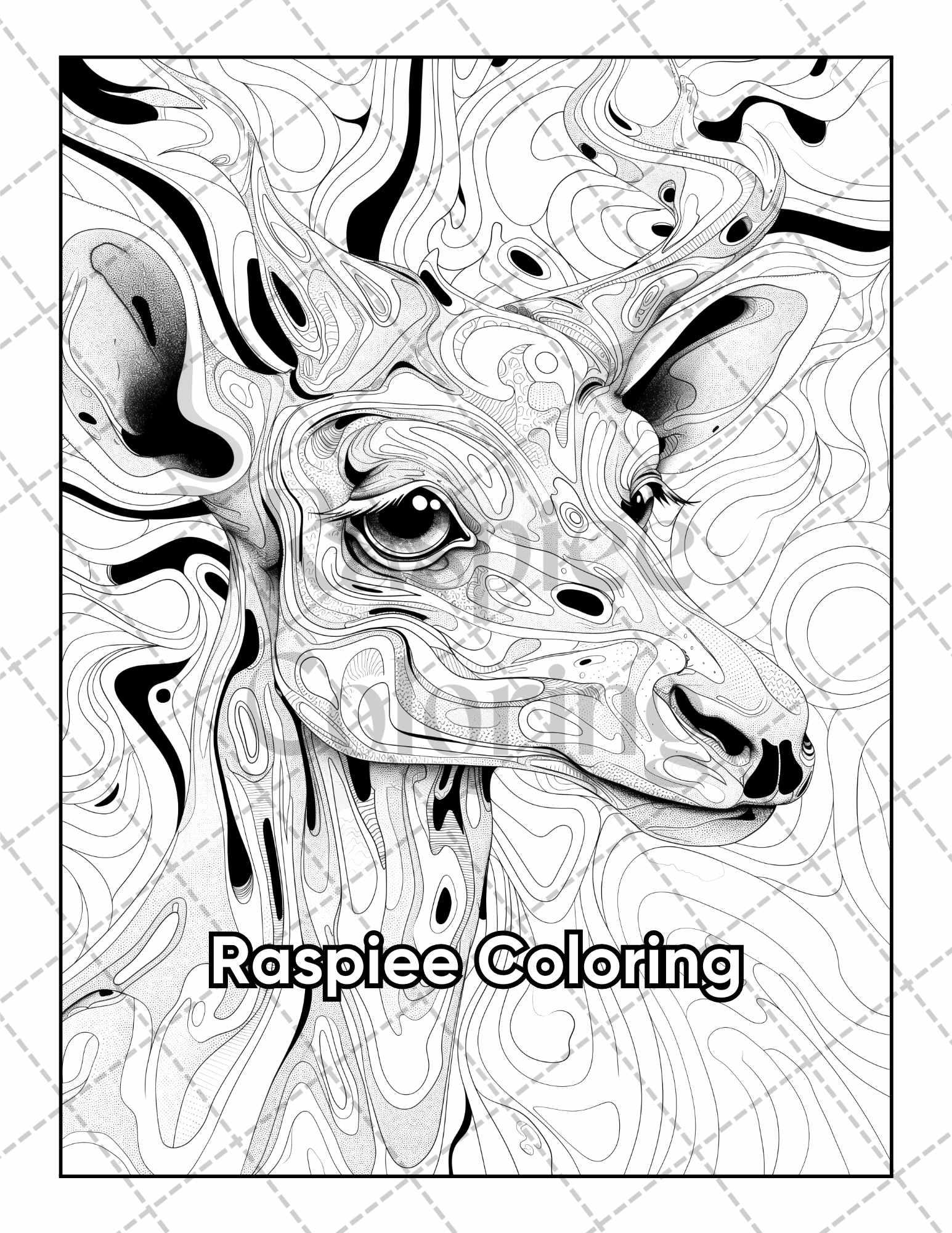 50 Abstract Art Adult Coloring Pages Printable PDF Instant Download – RASPIEE 50-abstract-art-adult-coloring-pages-printable-pdf-instant-download-raspiee