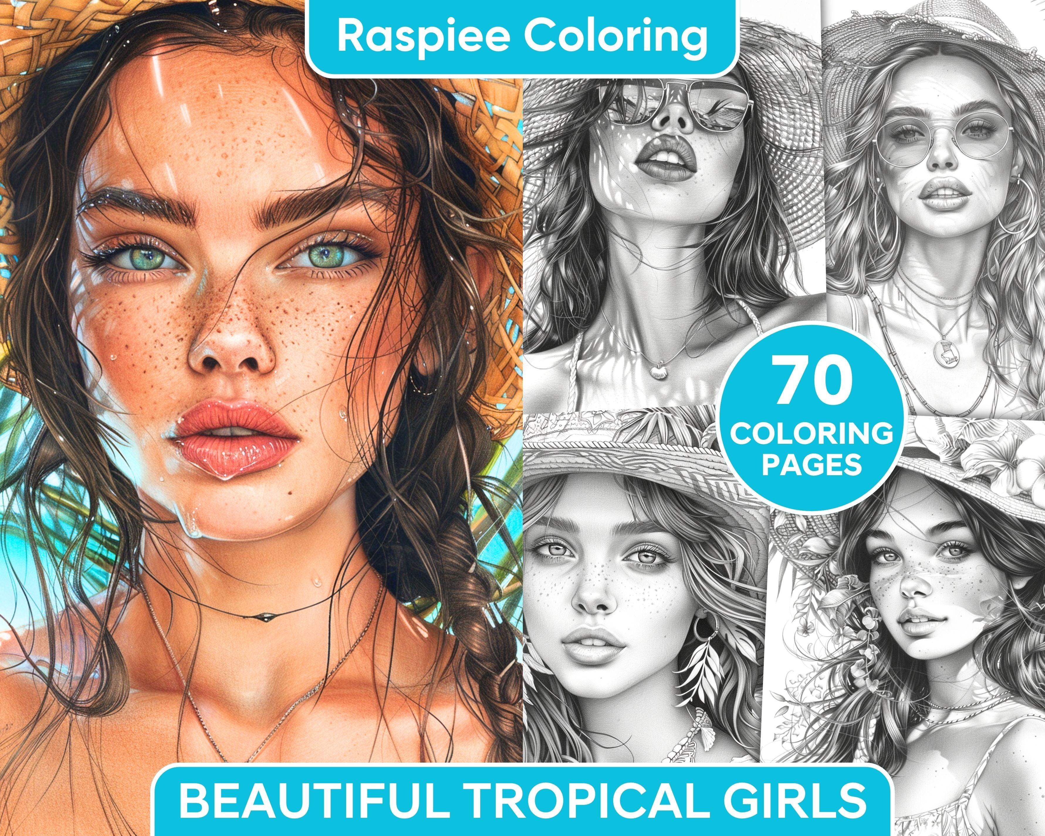 Portrait Rough Pages Portrait Coloring Pages for Adults | Expressive and Engaging Artistic ...