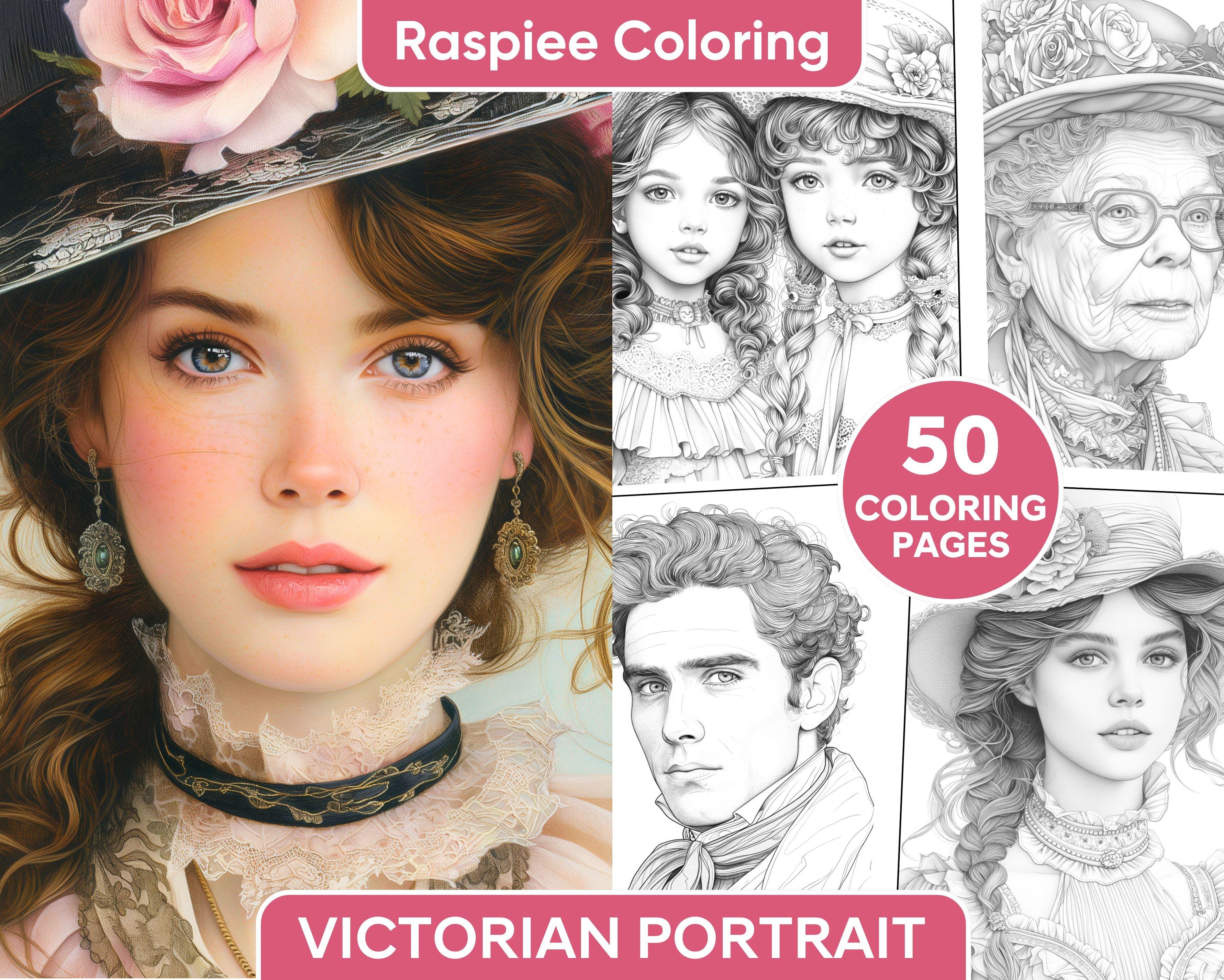 Portrait Rough Pages Portrait Coloring Pages for Adults | Realistic & Artistic Faces – Page ...