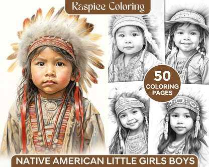 Native American Boy Coloring Page