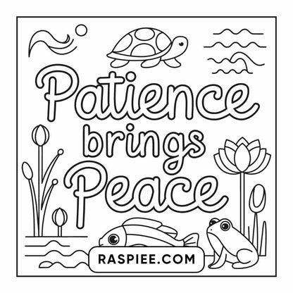 78 Bold and Easy Inspirational Words Coloring Pages Printable PDF Instant Download - RASPIEE