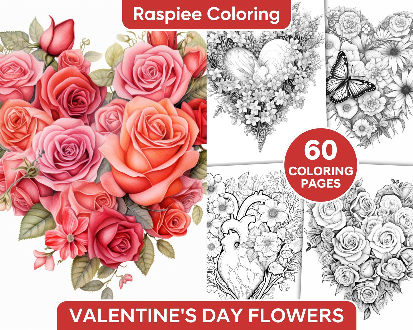 60-valentine-s-day-flowers-grayscale-adult-coloring-pages-printable-p-raspiee for Free Valentine Printables Pdf For Adults 60 Valentine's Day Flowers Grayscale Adult Coloring Pages, Printable P – RASPIEE for Free Valentine Printables Pdf For Adults