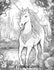 40 Enchanted Unicorns Grayscale Coloring Pages Printable for Adults, P ...