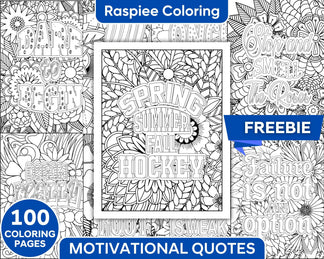 100 Free Motivational Quotes Adult Coloring Pages Printable PDF Instan ...