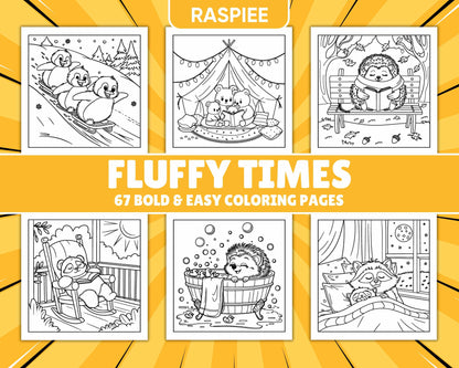 67 Bold and Easy Fluffy Times Coloring Pages - RASPIEE