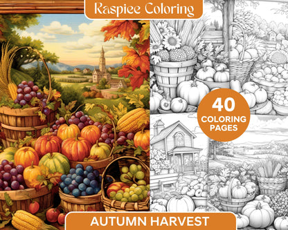 Creative Haven Autumn Harvest Coloring Book [Book]