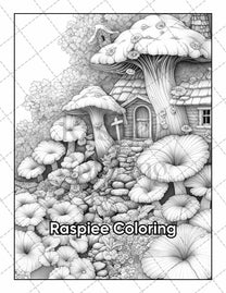 50 Fairyland Adult Coloring Pages Printable PDF Instant Download – RASPIEE