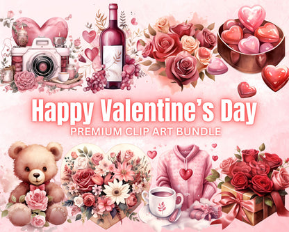 Happy Valentine's Day Clipart Bundle