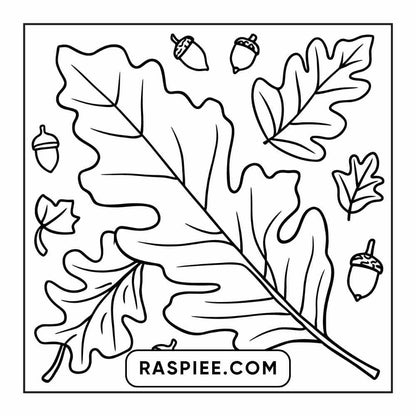 114 Cozy Autumn Bold & Easy Coloring Pages PDF Printable Instant Download - RASPIEE