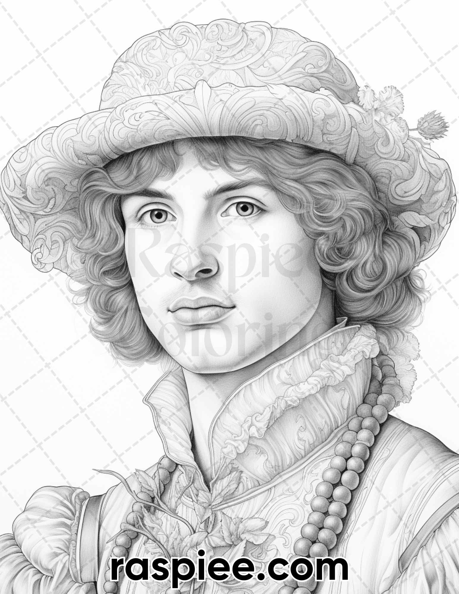 adult coloring pages, adult coloring sheets, adult coloring book pdf, adult coloring book printable, grayscale coloring pages, grayscale coloring books, portrait coloring pages for adults, portrait coloring book, vintage coloring pages, renaissance coloring pages