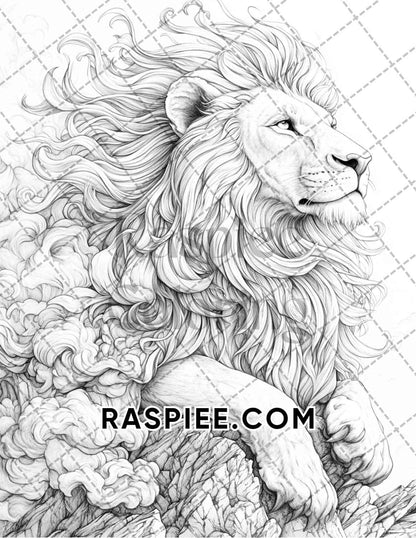 Surreal World Adult Coloring Pages Printable PDF Instant Download