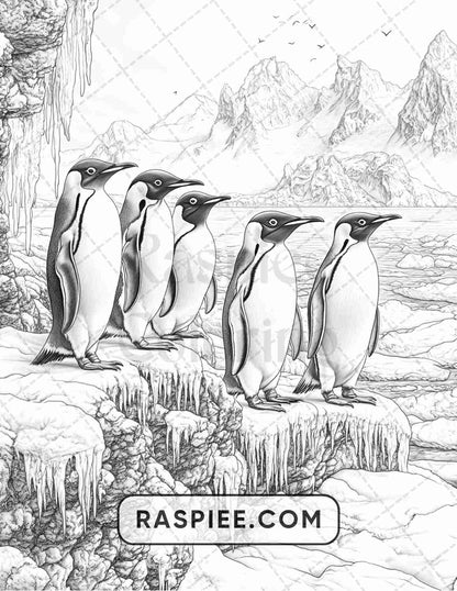 86 Winter Animals Adult Coloring Pages