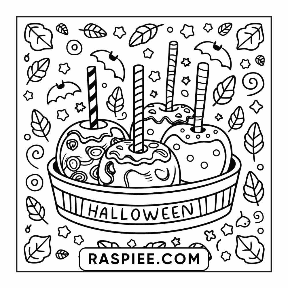 84 Cozy Halloween Bold & Easy Coloring Pages Printable PDF Instant Download - RASPIEE