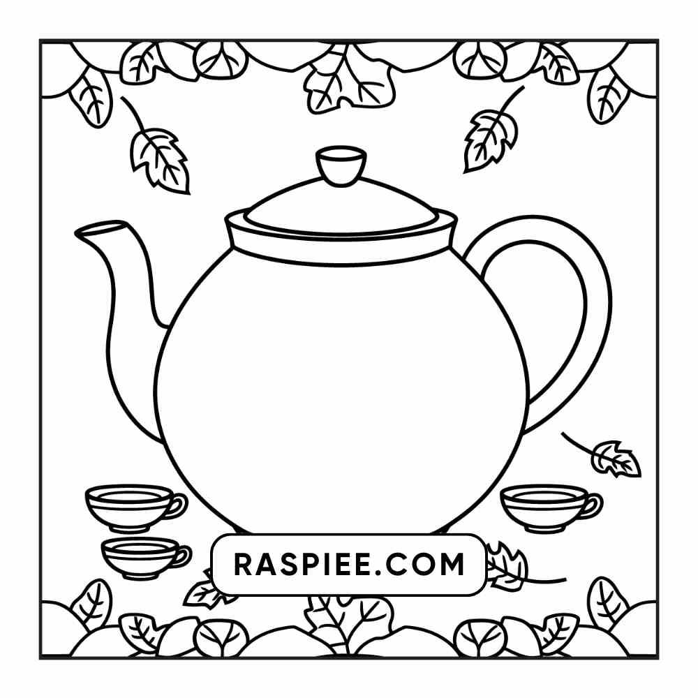 76 Bold and Easy Fall Vibes Coloring Pages Printable PDF Instant Download - RASPIEE