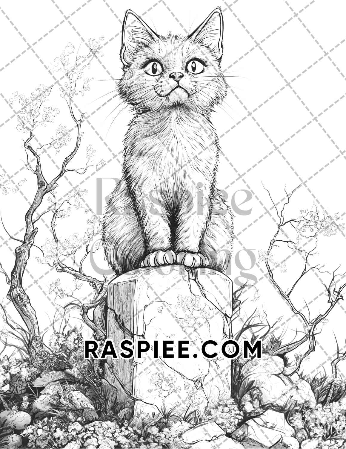 Horror Animals Halloween Adult Coloring Pages Printable PDF Instant Download