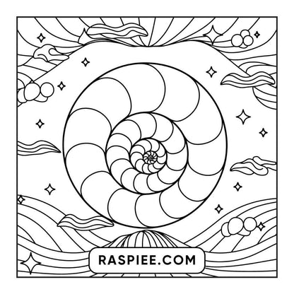 53 Bold and Easy Trippy Groovy Coloring Pages Printable PDF Instant Download