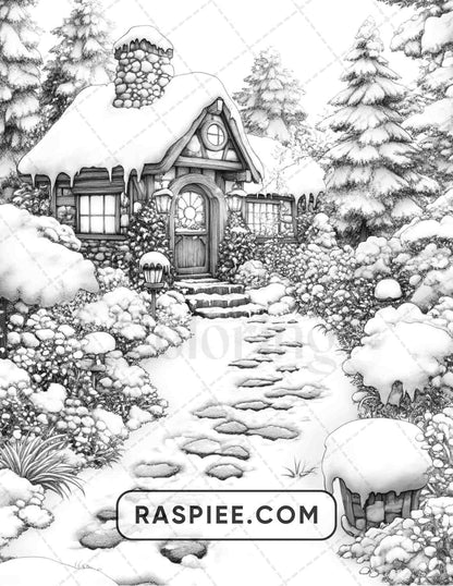 68 Christmas Fantasy Adult Coloring Pages