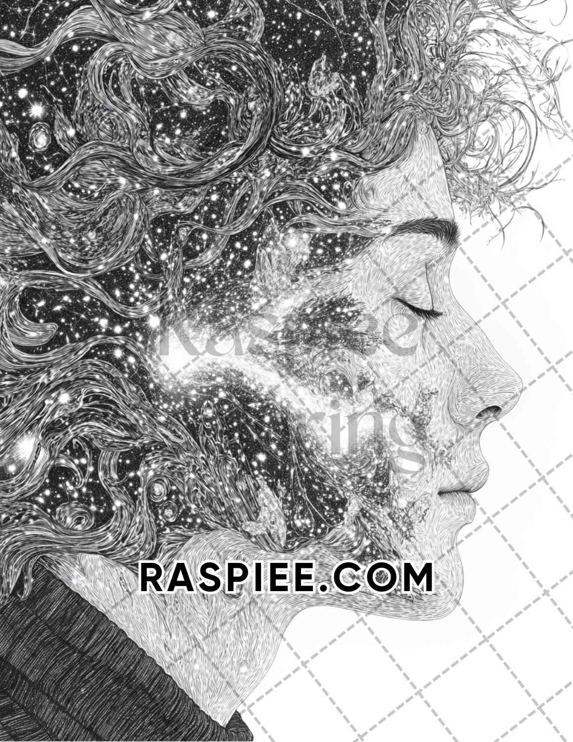 Surreal World Adult Coloring Pages Printable PDF Instant Download