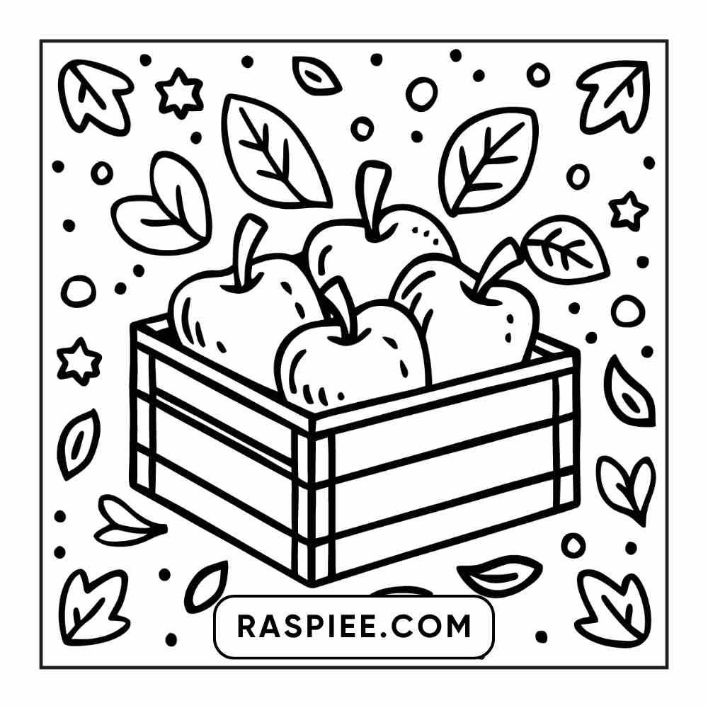 114 Cozy Autumn Bold & Easy Coloring Pages PDF Printable Instant Download - RASPIEE