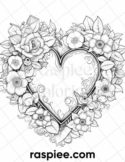 adult coloring pages, adult coloring sheets, adult coloring book pdf, adult coloring book printable, grayscale coloring pages, grayscale coloring books, valentine coloring pages for adults, valentine coloring book, holiday coloring pages for adults, spring coloring pages, valentine's day coloring book pdf