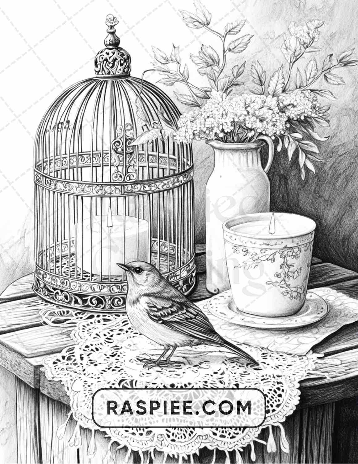 80 Still Life Adult Coloring Pages - RASPIEE