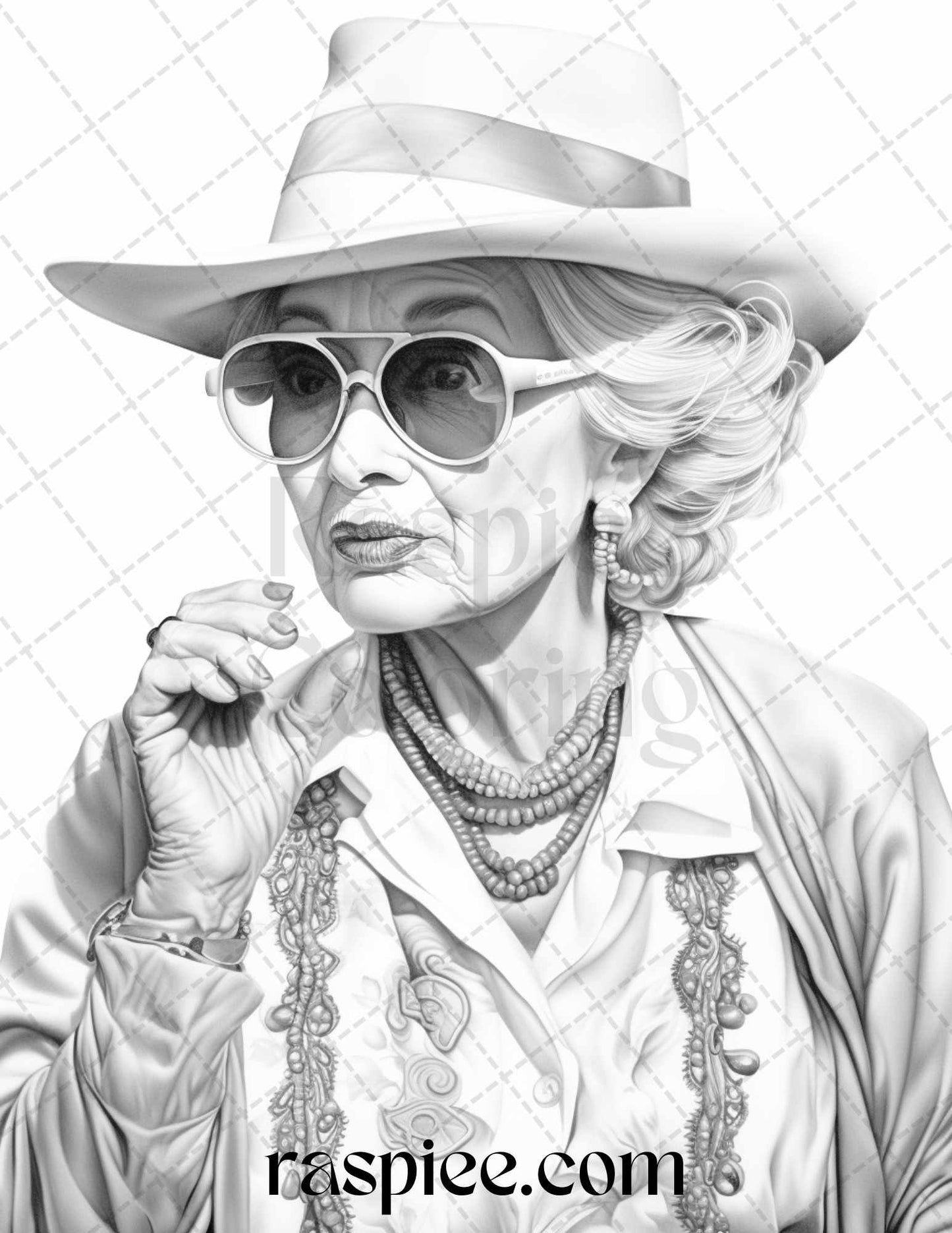 Fashionista Grandma Coloring Pages, Grayscale Coloring Sheets, Printable Adult Coloring Pages, Stylish Grandmother Gifts, Unique Gifts for Seniors, Printable Crafts for Adults, Trendy Coloring Activities, Creative Hobby for Grandmas, Elegant Coloring Books, High-Quality Coloring Printables, Fashionable Adult Coloring, Portrait Coloring Pages