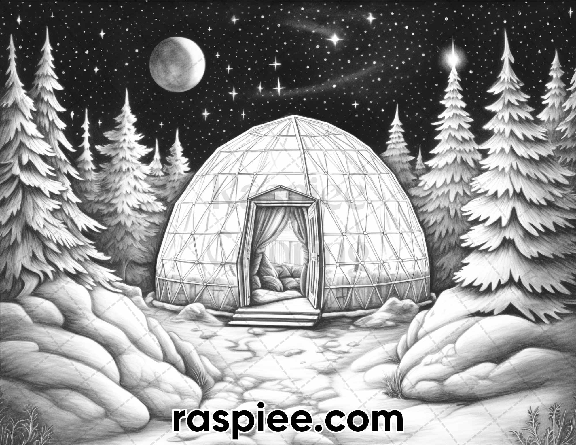 Premium Vector | Realistic igloo dome or igloo ice house cartoon style or  snow ice home of the eskimos