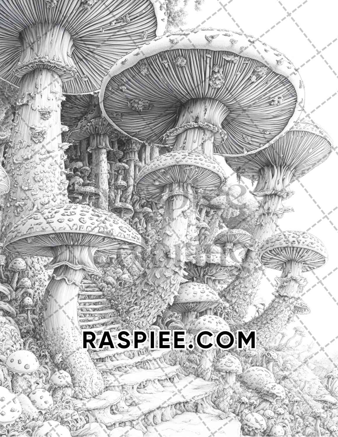 Surreal World Adult Coloring Pages Printable PDF Instant Download