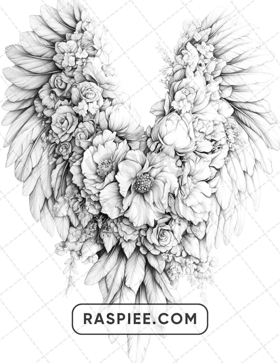 77 Flower Tattoos Adult Coloring Pages - RASPIEE