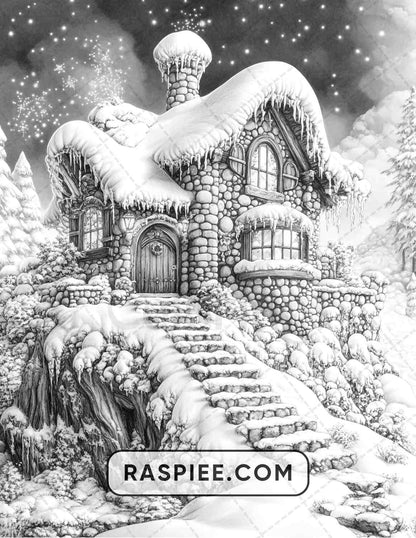 68 Christmas Fantasy Adult Coloring Pages