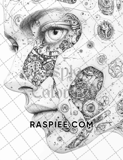 Surreal World Adult Coloring Pages Printable PDF Instant Download