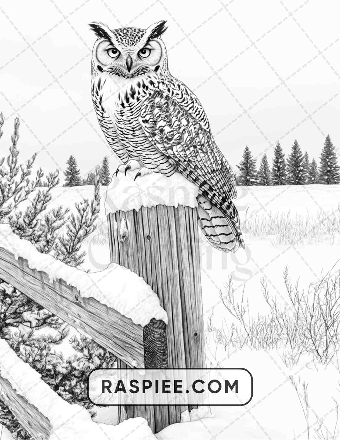 80 Winter Birds Adult Coloring Pages