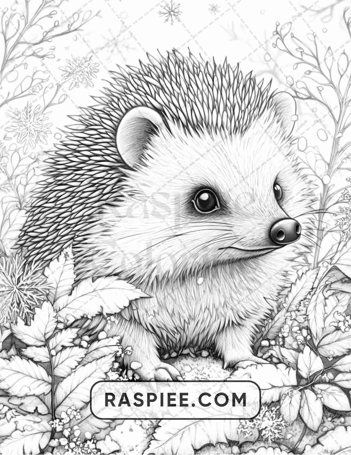 86 Winter Animals Adult Coloring Pages