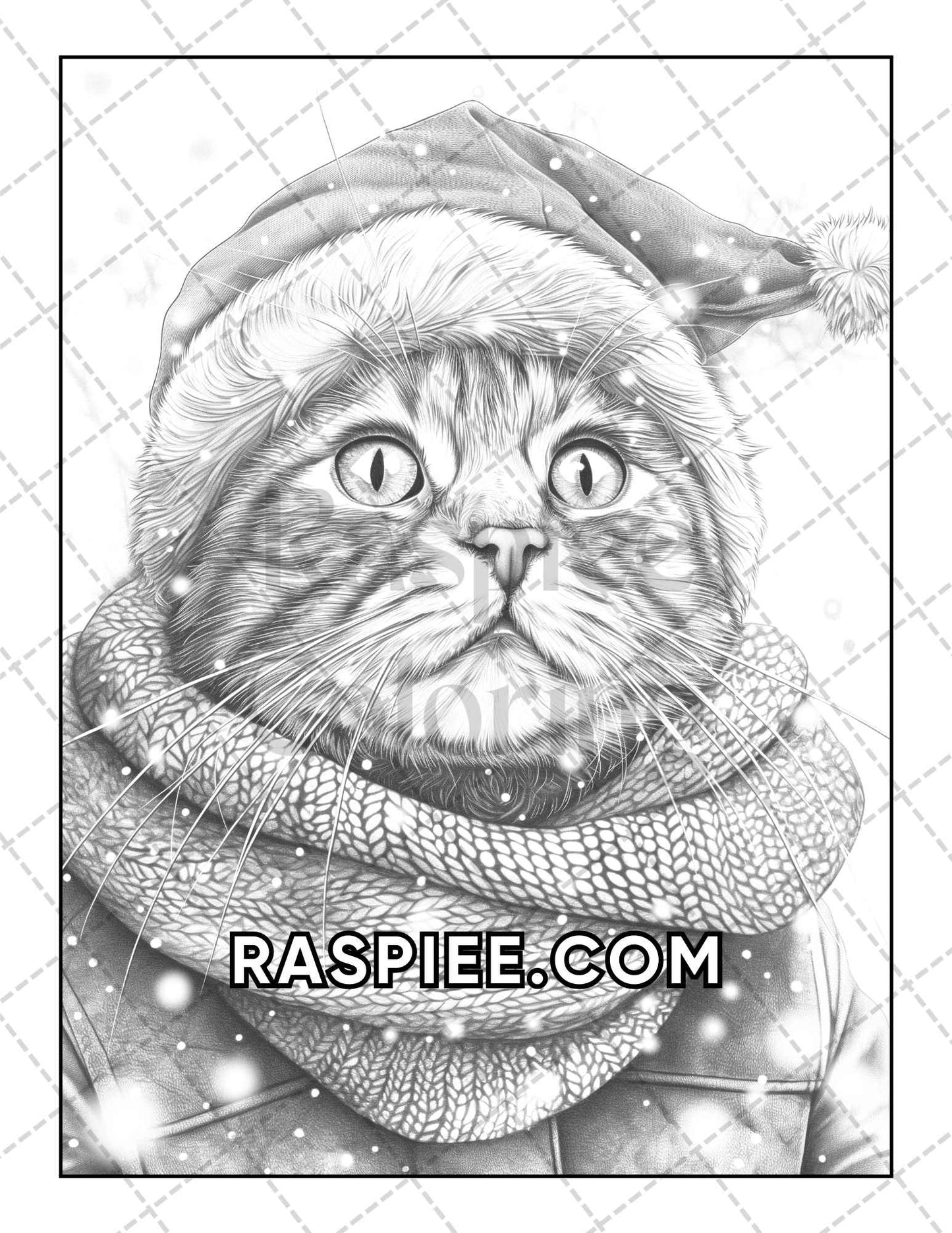 60 Cats Dressed Up Adult Coloring Pages Printable PDF Instant Download