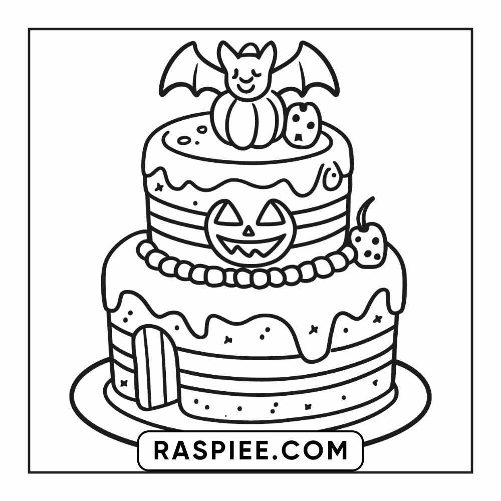 84 Cozy Halloween Bold & Easy Coloring Pages Printable PDF Instant Download - RASPIEE