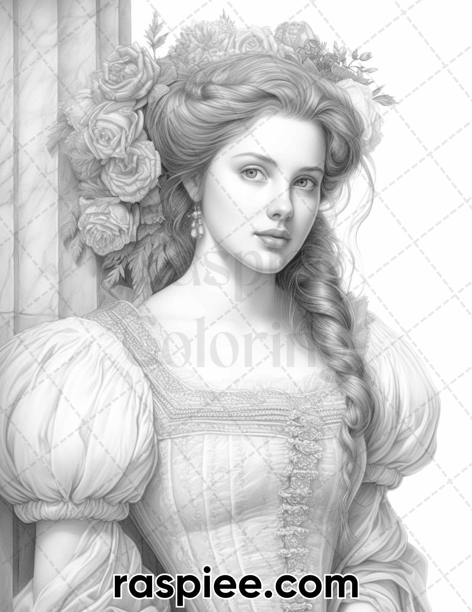 adult coloring pages, adult coloring sheets, adult coloring book pdf, adult coloring book printable, grayscale coloring pages, grayscale coloring books, portrait coloring pages for adults, portrait coloring book, vintage coloring pages, renaissance coloring pages
