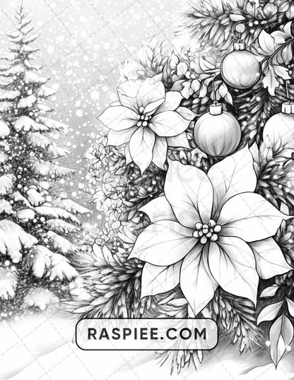 89 Christmas Decor Adult Coloring Pages