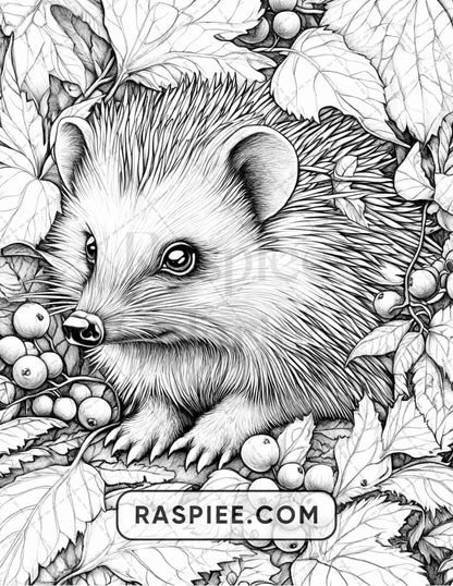 86 Winter Animals Adult Coloring Pages