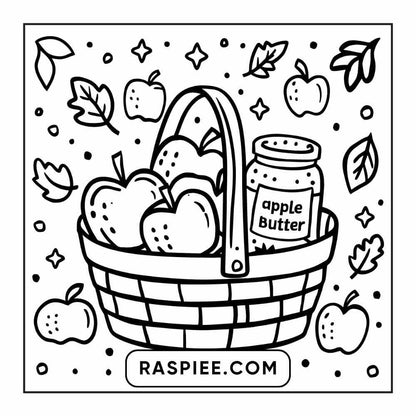 114 Cozy Autumn Bold & Easy Coloring Pages PDF Printable Instant Download - RASPIEE