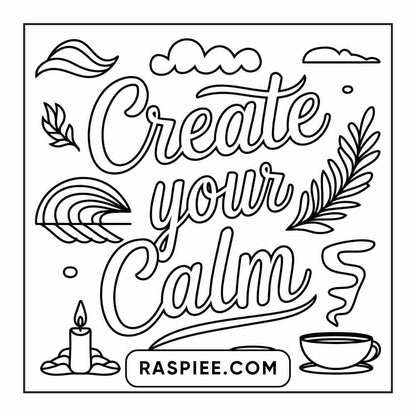 78 Bold and Easy Inspirational Words Coloring Pages Printable PDF Instant Download - RASPIEE