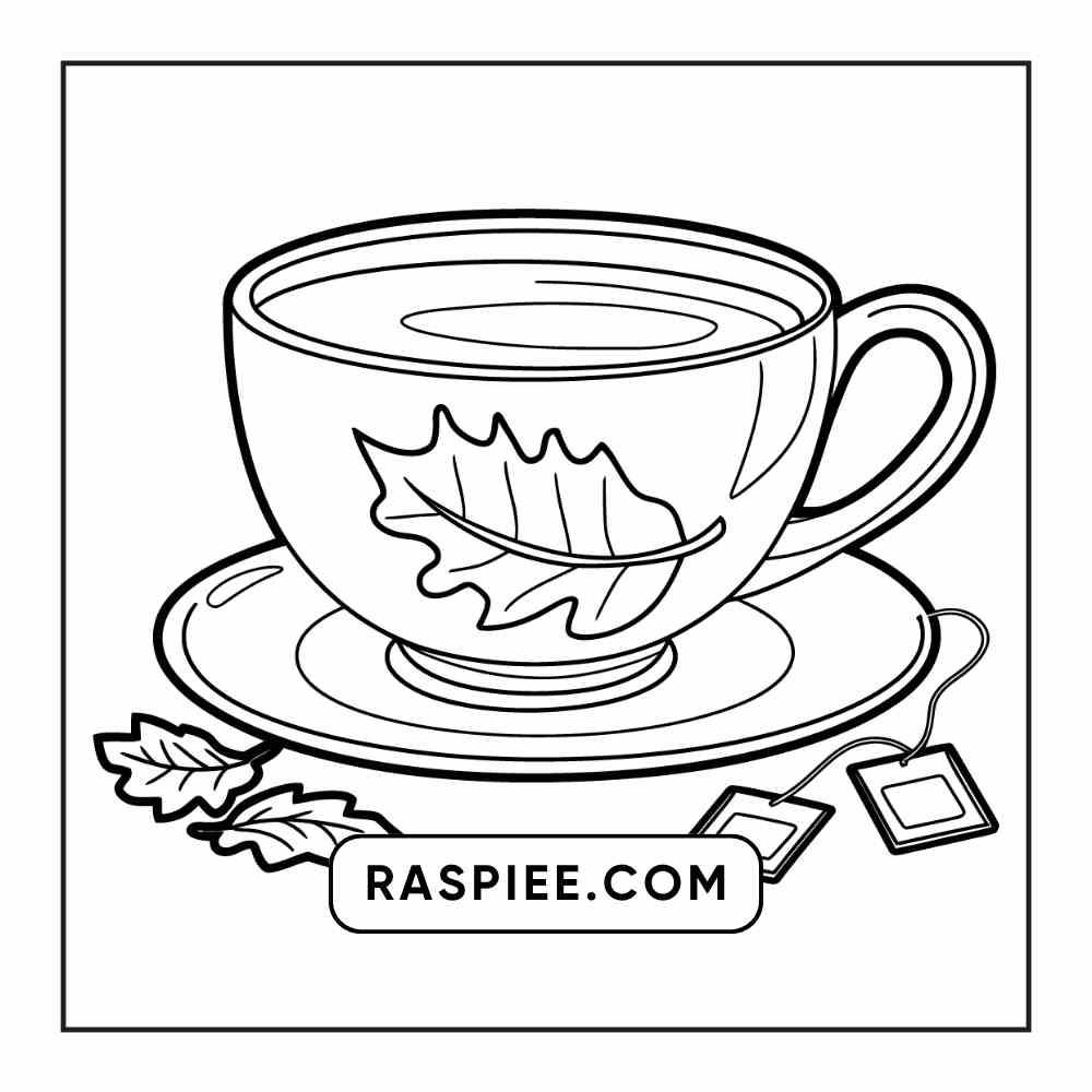 76 Bold and Easy Fall Vibes Coloring Pages Printable PDF Instant Download - RASPIEE