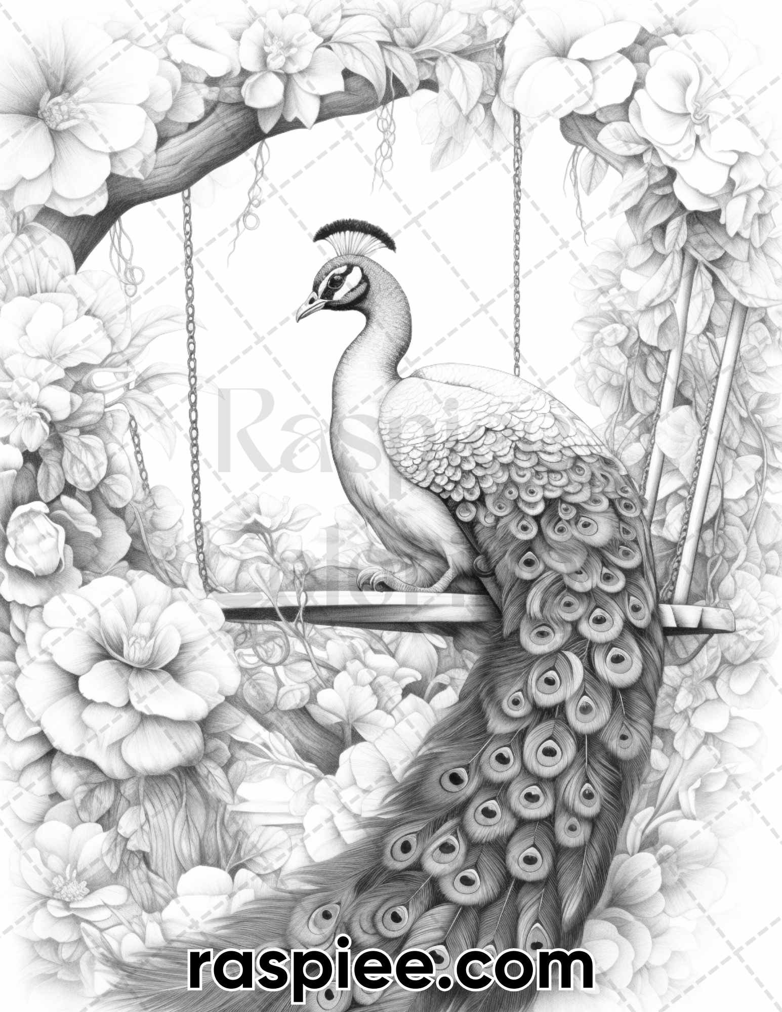 adult coloring pages, adult coloring sheets, adult coloring book pdf, adult coloring book printable, grayscale coloring pages, grayscale coloring books, spring coloring pages for adults, spring coloring book pdf, animal coloring pages for adults, animal coloring book pdf, peacock coloring pages