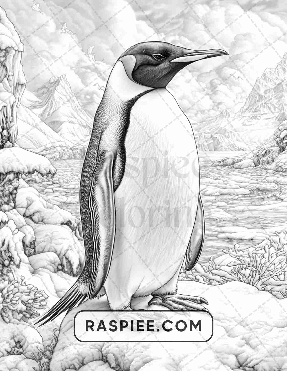 86 Winter Animals Adult Coloring Pages