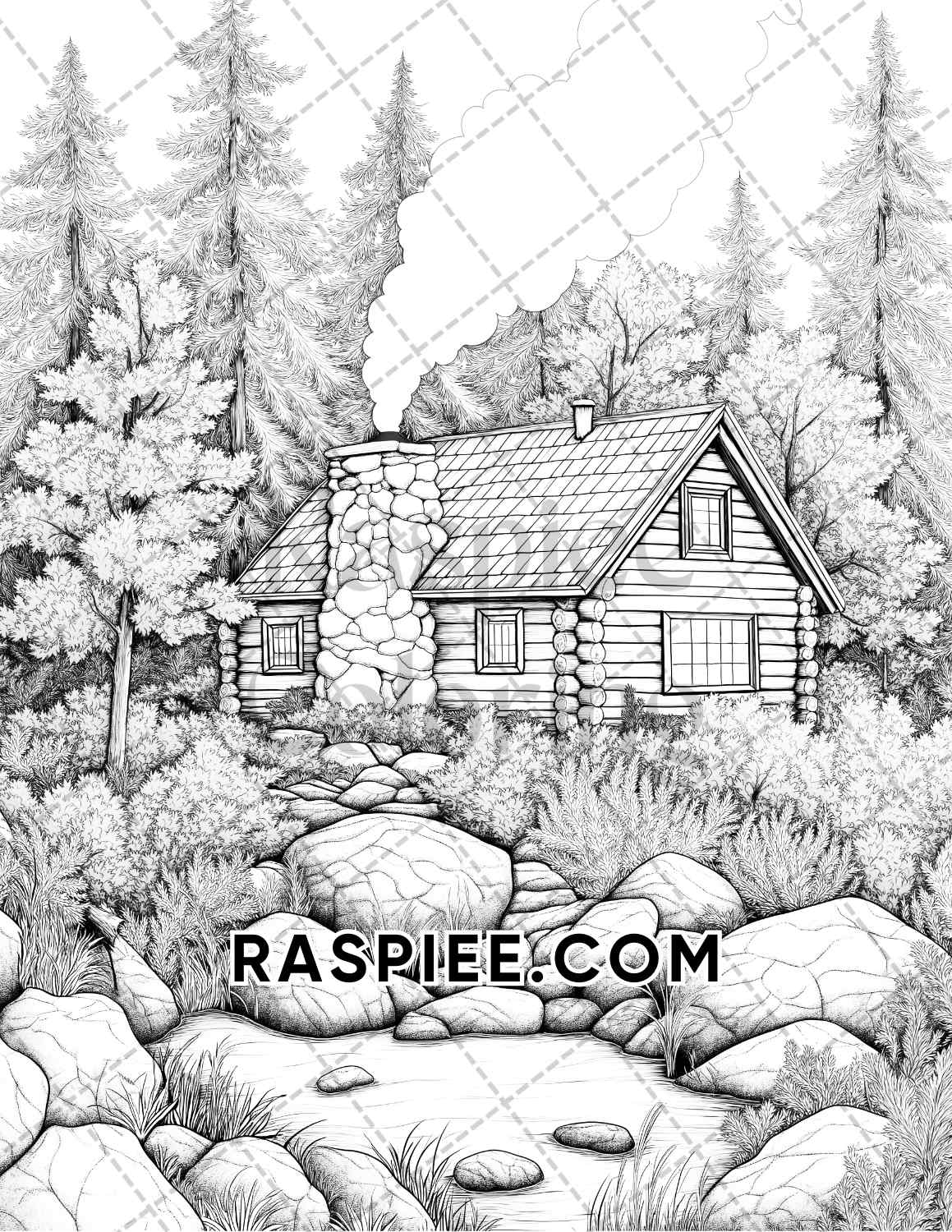 Hello Autumn Adult Coloring Pages Printable PDF Instant Download - RASPIEE